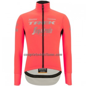 Completo Maglia ML + Pantaloncino con bretelle ML 2022 Trek-Segafredo Rosa